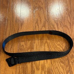 Stussy Embossed Black Belt